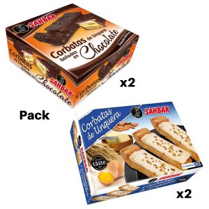Pack 1 - Corbatas Tradicionales x2 + Corbatas Chocolate x2