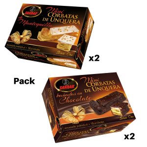 Pack 2 - Corbatas Mini Mantequilla x2 + Corbatas Mini Choco x2